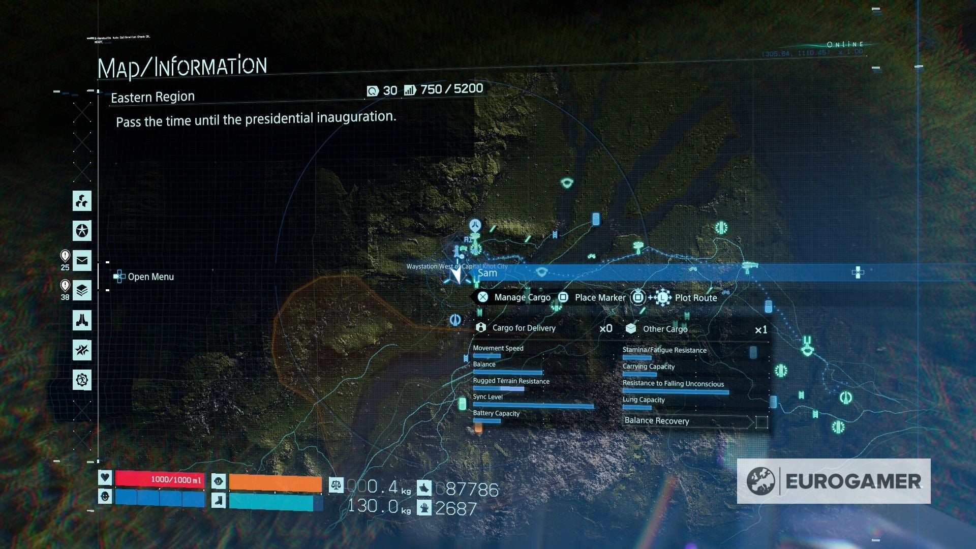 Death Stranding Memory Chip locations What 'glowing' objects mean and